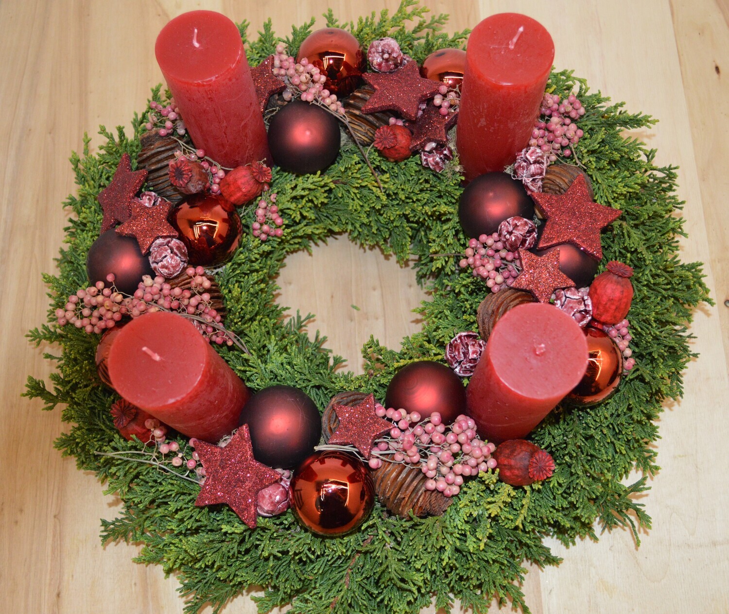 Adventskranz; 6 Farben