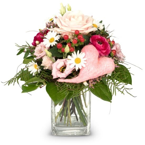 Blumenstrauss mit Herz