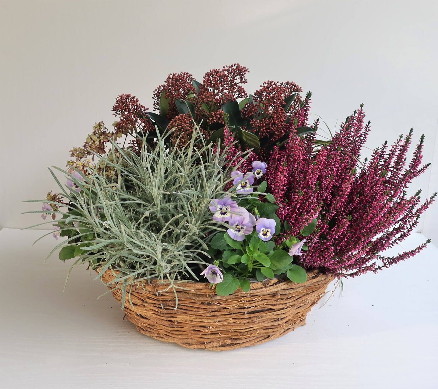 Bepflanzter Korb Herbst