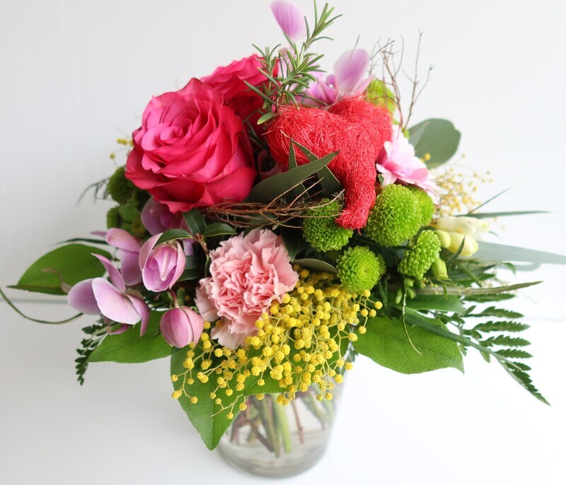 Blumenstrauss mit Herz