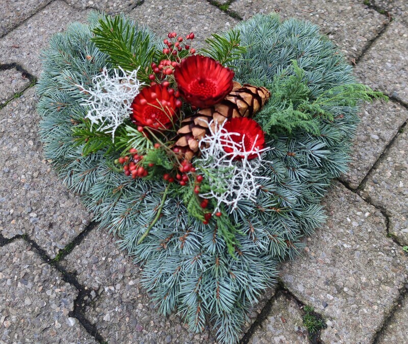 Blautannenherz  (Lieferfrist 24 Std.)