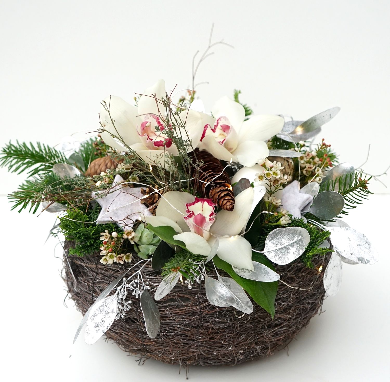 Winter-Blumengesteck