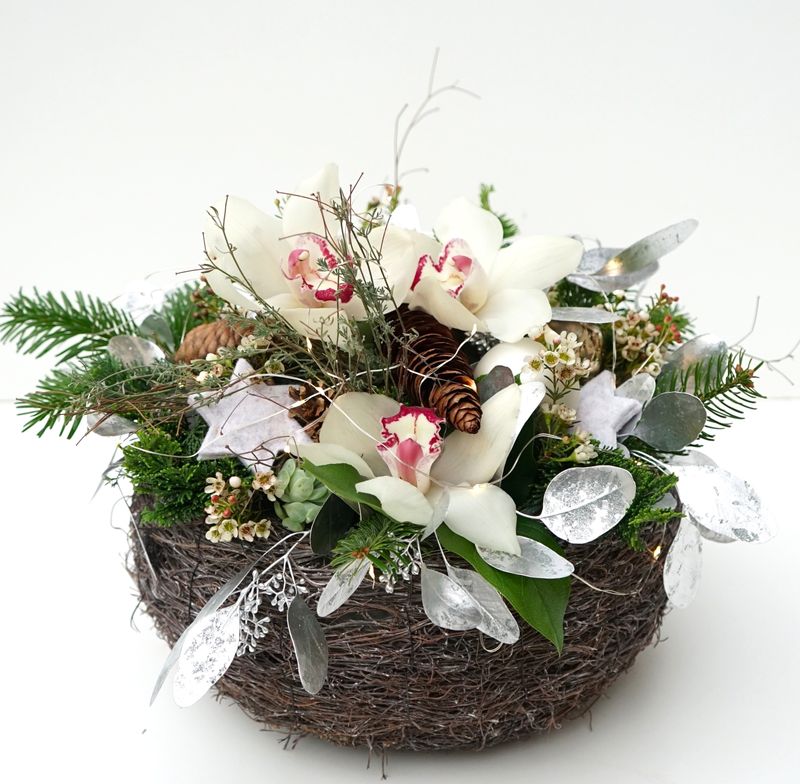 Winter-Blumengesteck