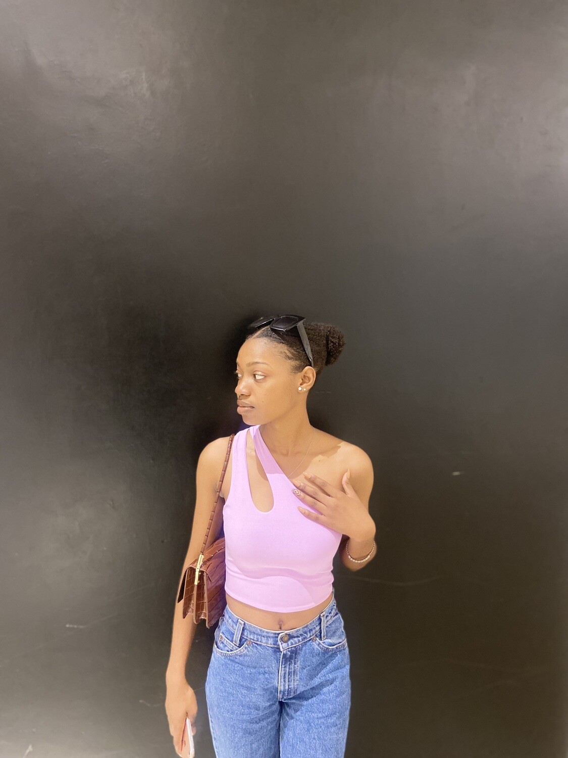 Purple two piece skirt