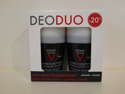 VICHY Homme Antiperspirant extreme control 72H duo 20% roll-on