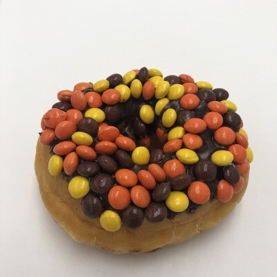 Reese's Pieces Yeast Raised Donut