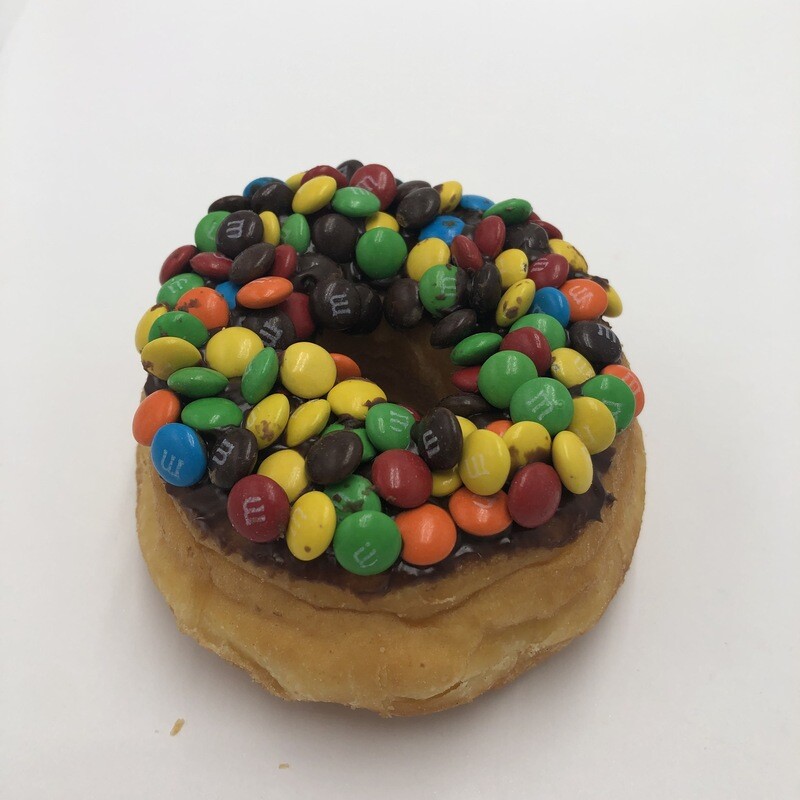 M&M Yeast Raised Donut