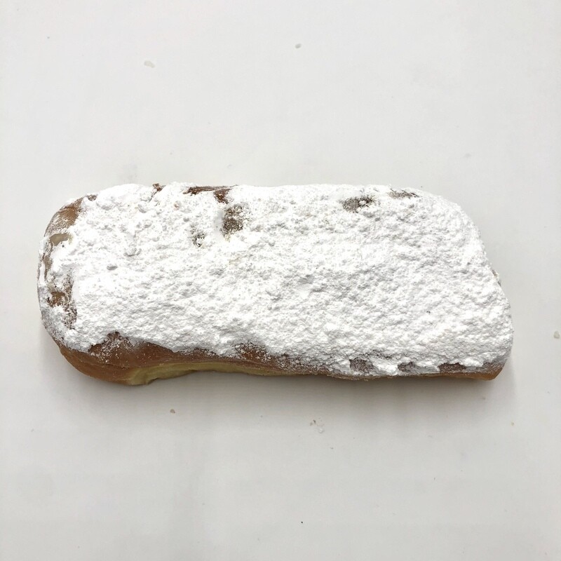 Powdered Sugar Cream Filled Long John