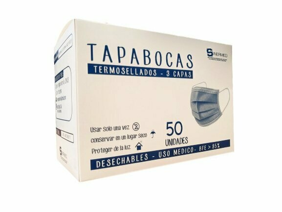 Tapabocas termosellado