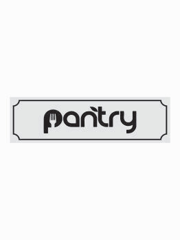 Acrylic Name Plate Pantry Design  MT 20148