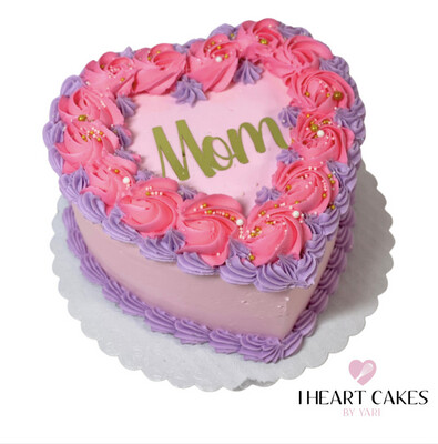 Mom Heart Cake