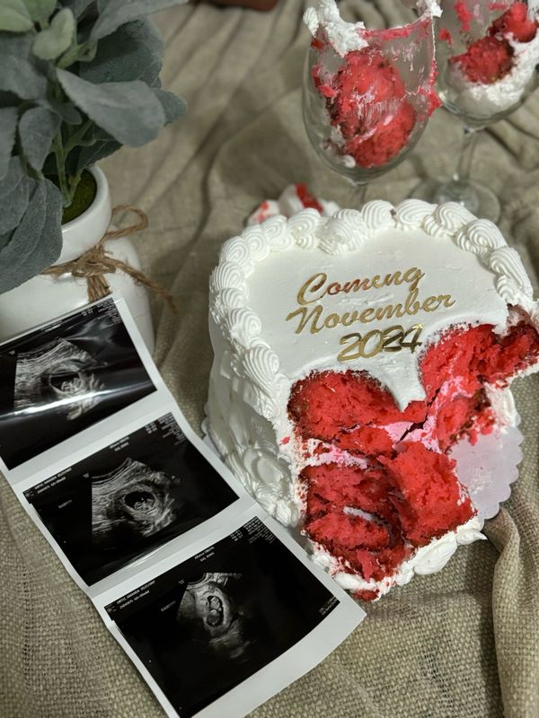 Gender Reveal Cake