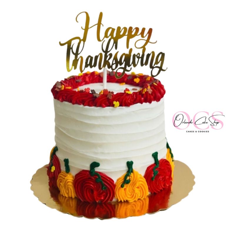 Thanksgiving Pumpkins Cake