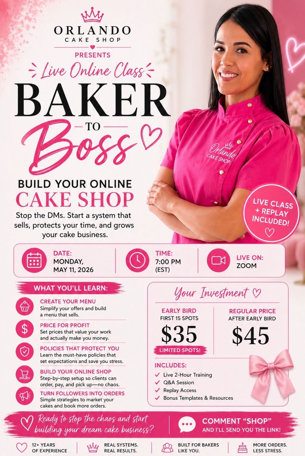 Stop The DMs: Cake Shop System