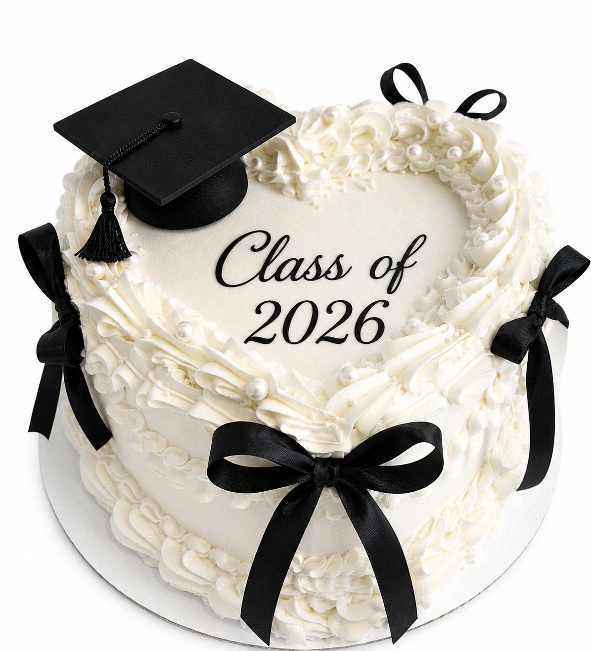 Graduation Heart Cake