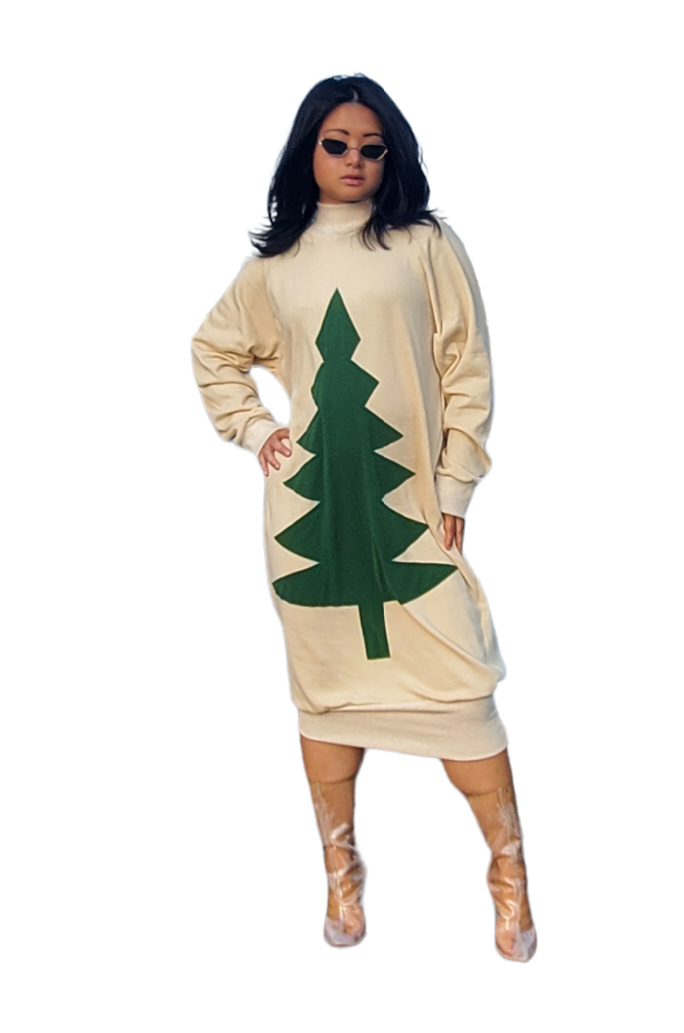 Tree Sweater Style Dress