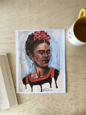 Frida Kahlo Watercolor Print