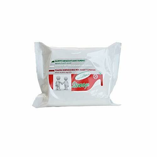 Lot de 20 lingettes hygiéniques pour mains et surfaces