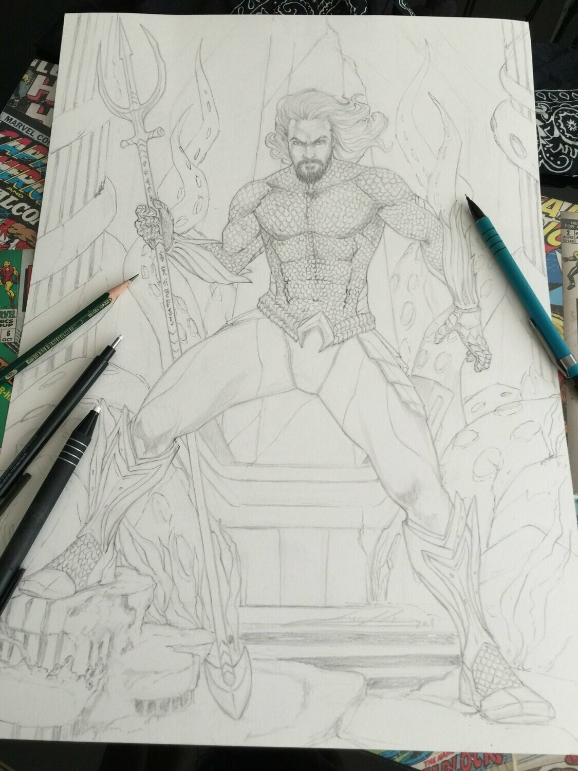 AQUAMAN - line art