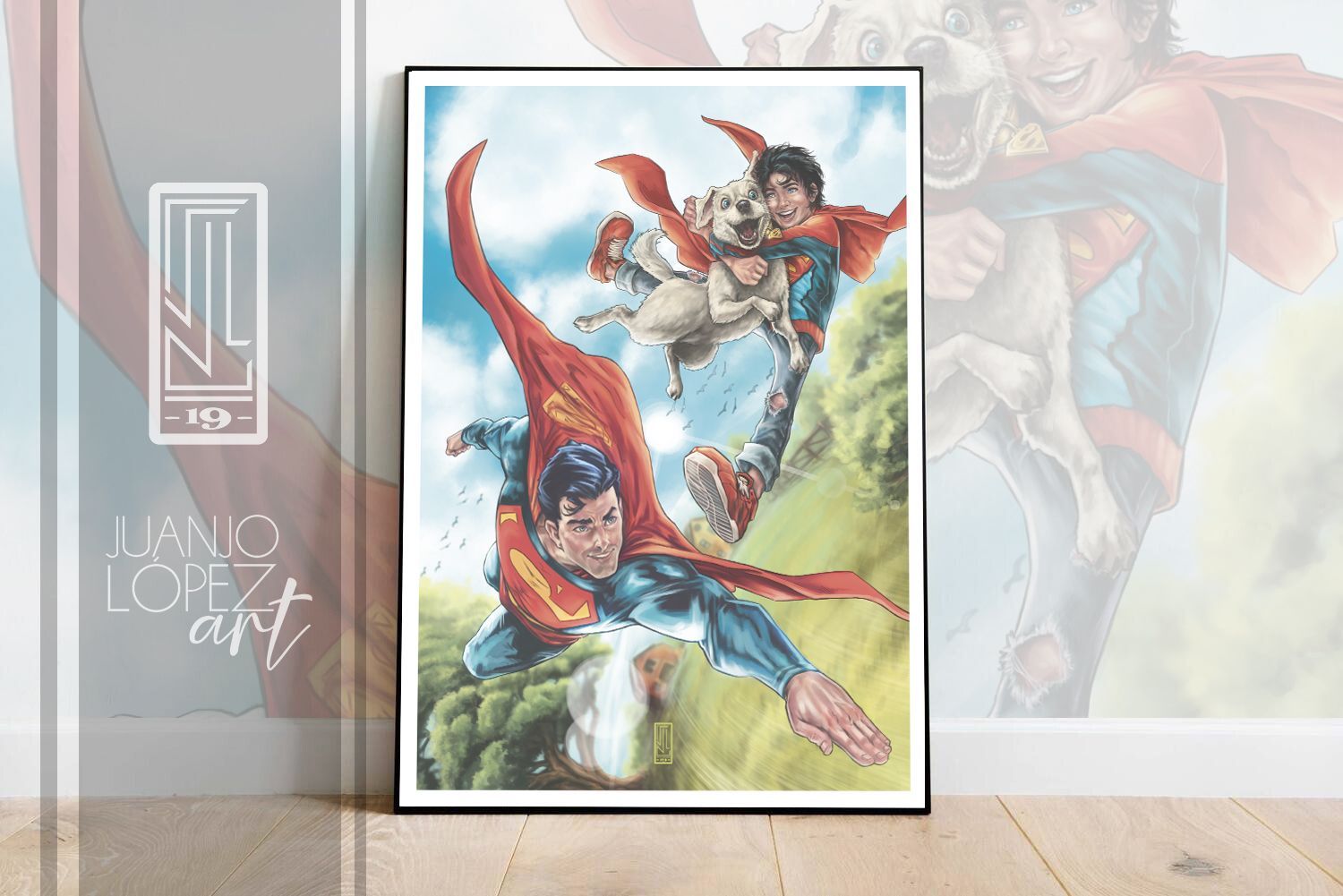 SUPERMAN,KRYPTO AND JON