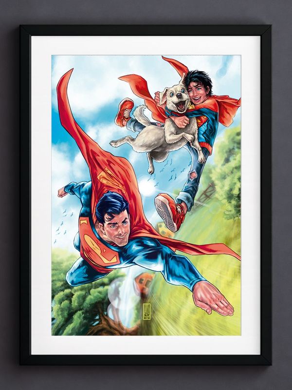 SUPERMAN,KRYPTO AND JON