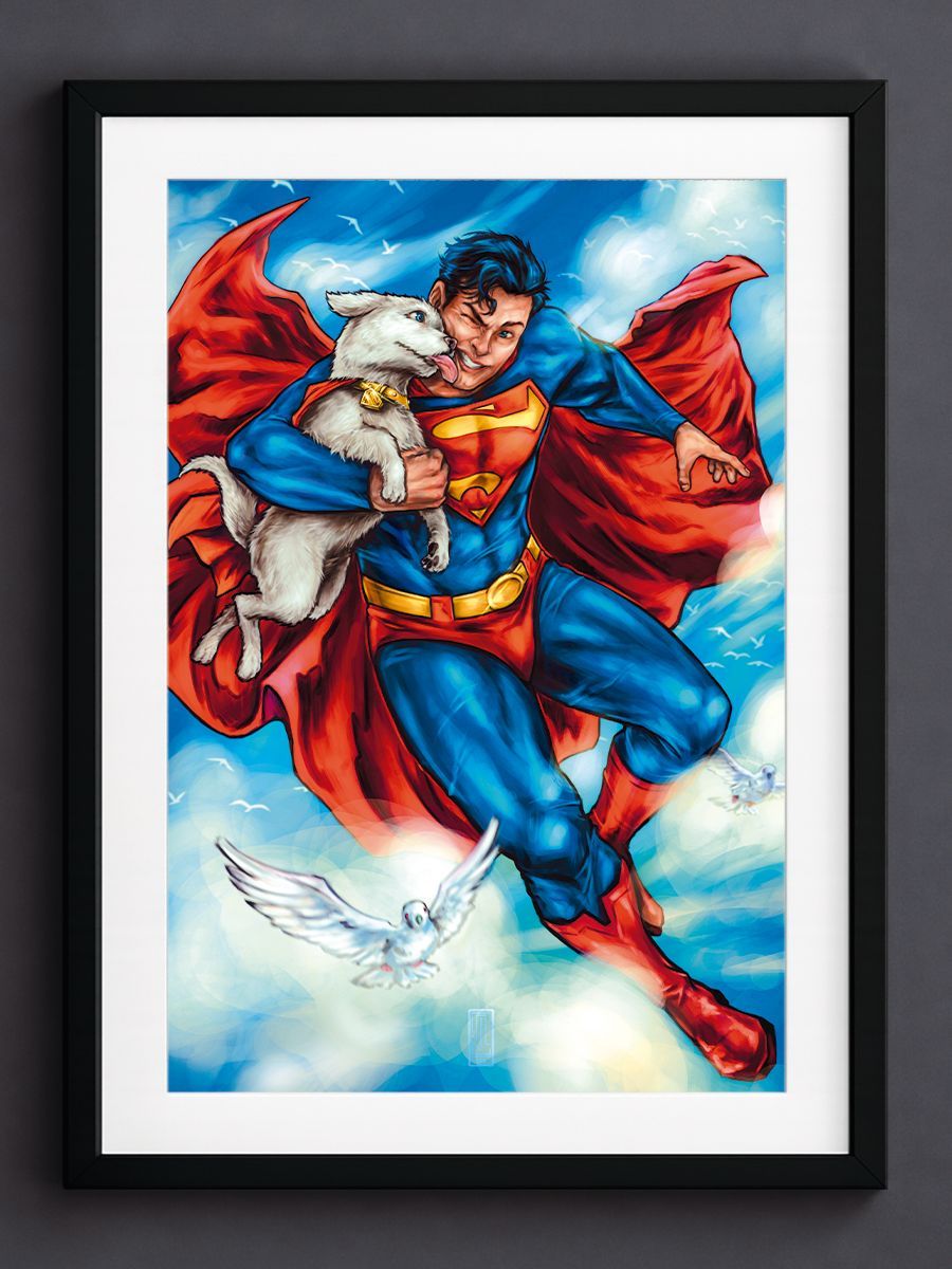 SUPERMAN Y KRYPTO- CONCEPT ART -