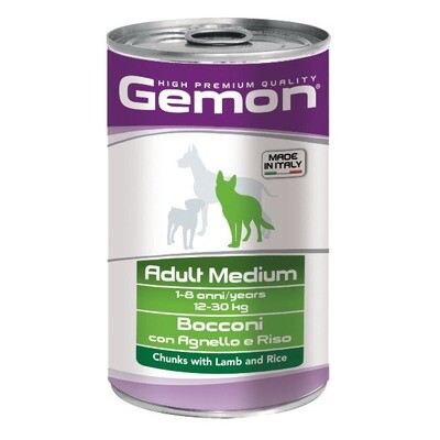 Gemon Dog конс Medium д/собак средних ягненок 1250 г
