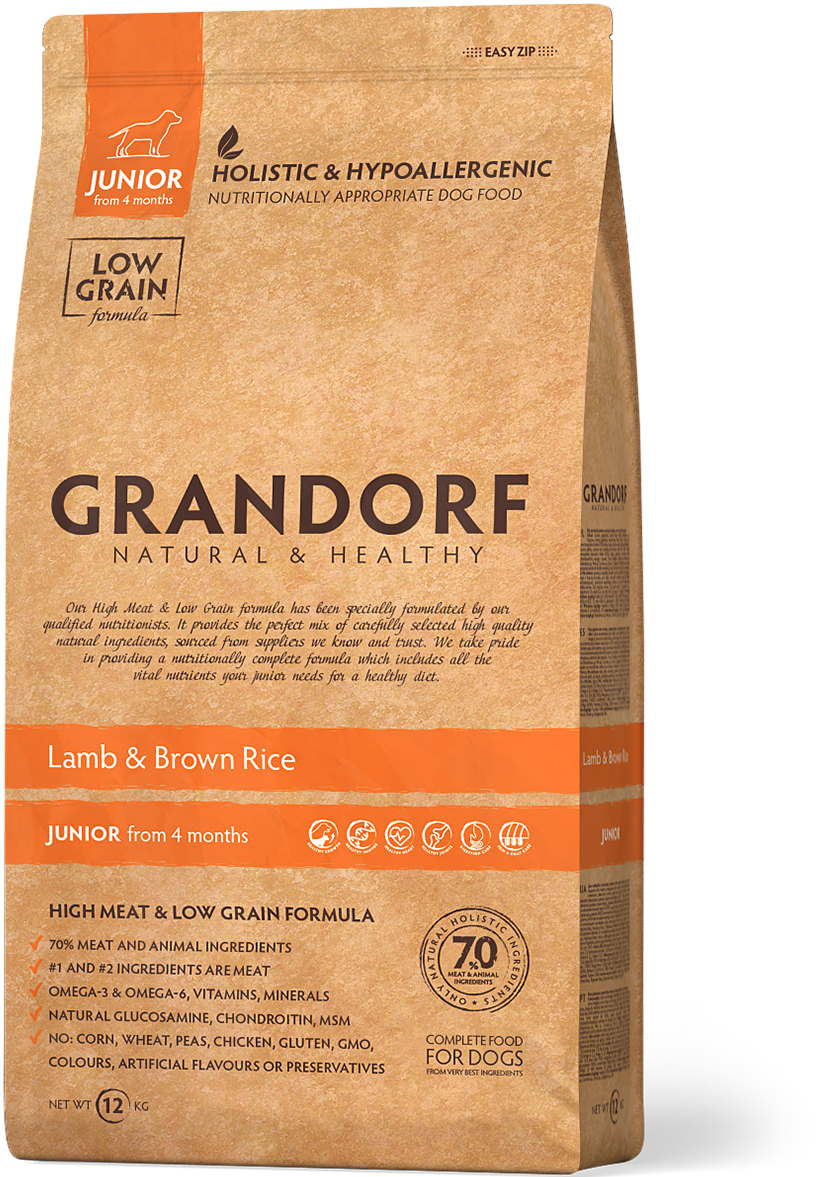 Grandorf Junior Lamb д/щенков ягненок рис 3 кг