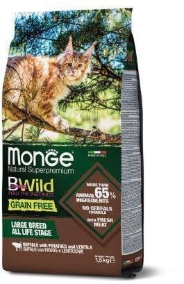 Monge Cat BWild GF беззерновой д/кошек буйвол 1,5 кг