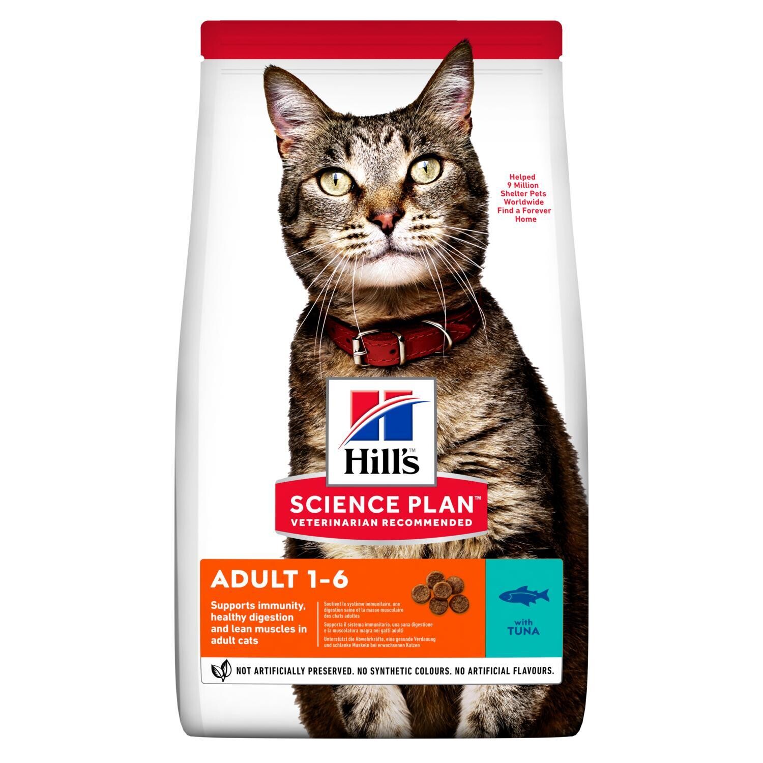 Hill's SP Feline д/кошек оптимальный уход Тунец 1,5 кг