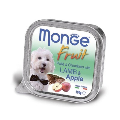 Monge Dog Fruit конс д/собак Ягненок с яблоком 100 г