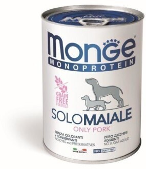 Monge Dog Monoprotein Solo конс д/собак Свинина паштет 400 г