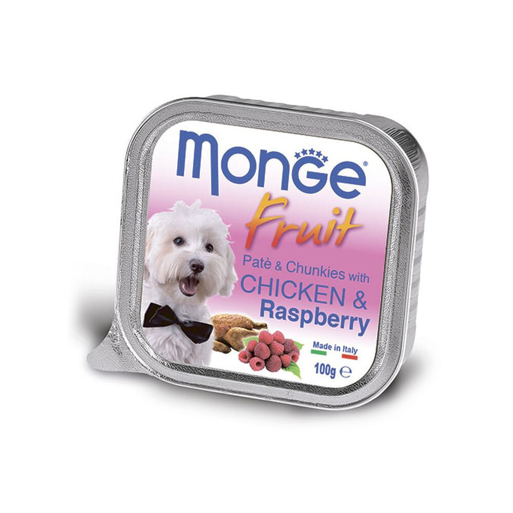 Monge Dog Fruit конс д/собак Курица с малиной 100 г