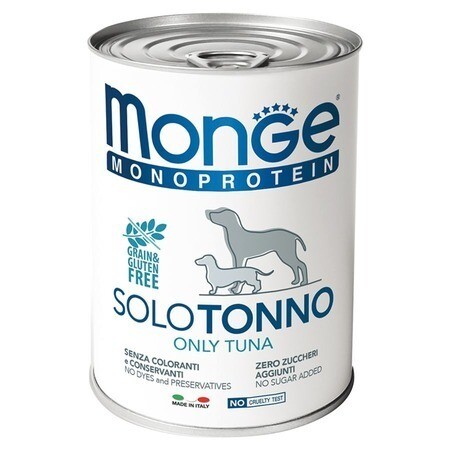 Monge Dog Monoprotein Solo конс д/собак Тунец паштет 400 г