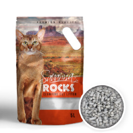 Наполнитель Savanna Rocks без запаха комкующийся 3,8 кг