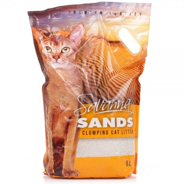 Наполнитель Savanna Sands без запаха комкующийся 3,8 кг