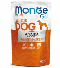 Monge Dog Grill Senior пауч д/собак пожилых утка 100 г