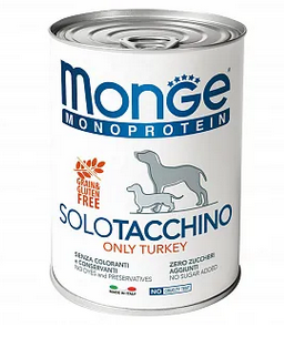 Monge Dog Monoprotein Solo конс д/собак Индейка паштет 400 г