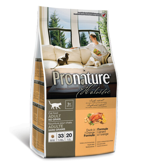 Pronature Holistic GF д/кошек утка апельсин 2,72 кг