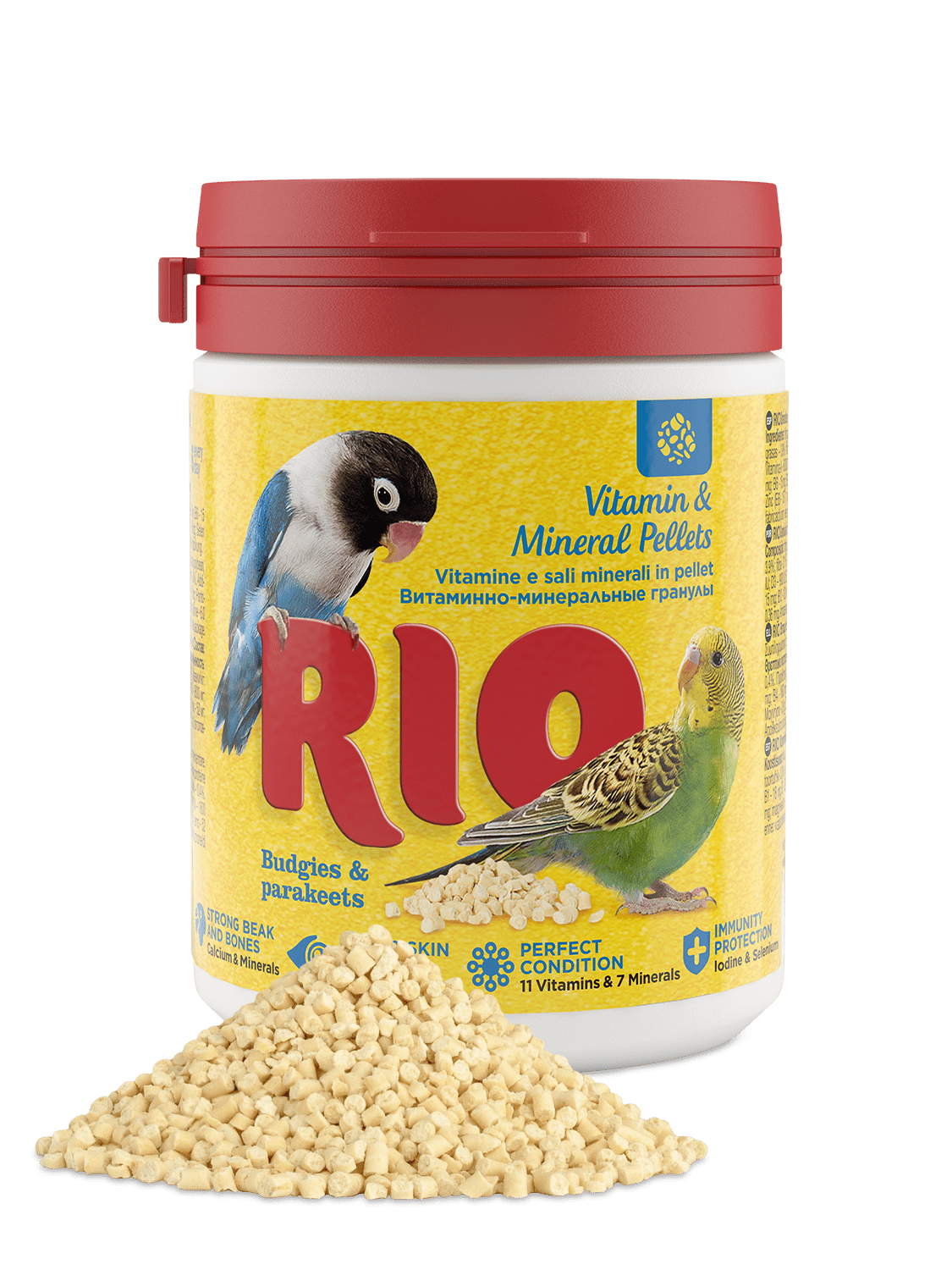 Рио витаминно-минеральные гранулы д/попугаев 120 г