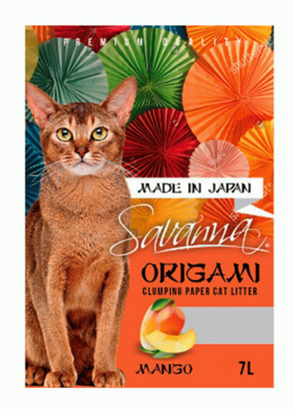 Наполнитель Savanna Origami бумажный манго 1,8 кг