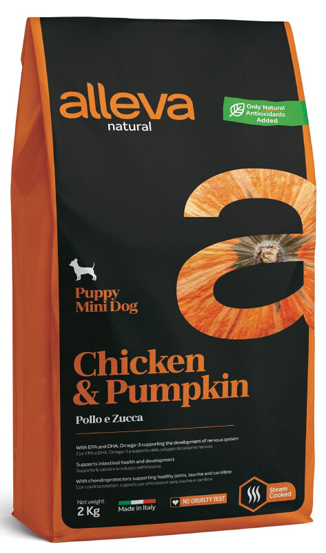 Alleva Natural Dog Adult Mini Chicken & Pumpkin д/собак Мини 2 кг
