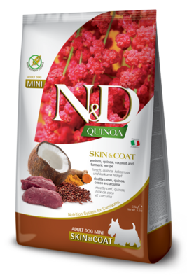 N&D Dog GF Quinoa Skin&Coat Mini д/собак мелких оленина 800 г