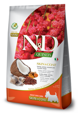 N&D Dog GF Quinoa Skin&Coat Mini д/собак мелких сельдь 800 г