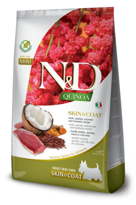 N&D Dog GF Quinoa Skin&Coat Mini д/собак мелких утка 800 г