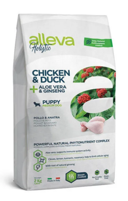 Alleva Holistic Puppy Medium Chicken & Duck д/щенков Медиум 2 кг