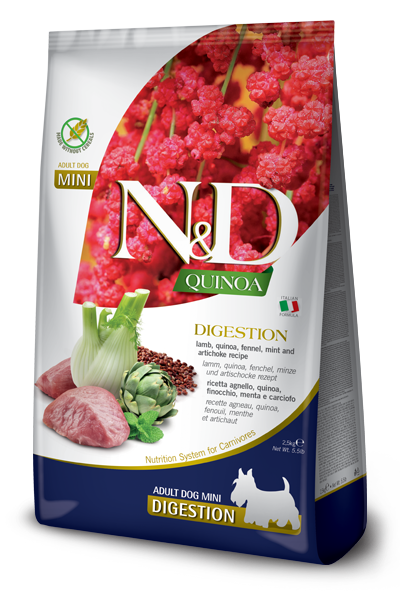 N&D Dog GF Quinoa Digestion Mini д/собак мелких ягненок 2,5 кг