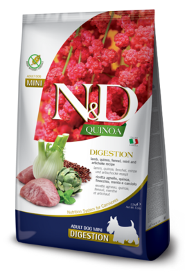 N&D Dog GF Quinoa Digestion Mini д/собак мелких ягненок 2,5 кг