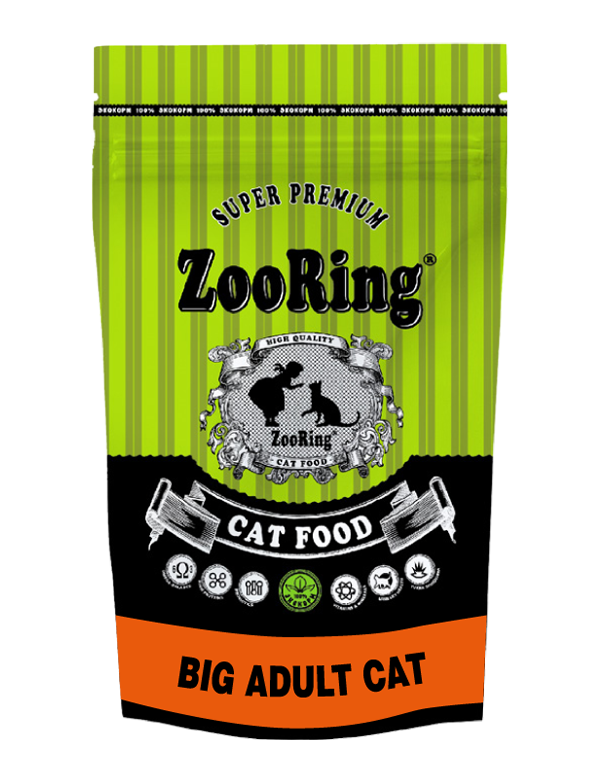 ZooRing Cat Dig Adult д/больших кошек 1,5 кг