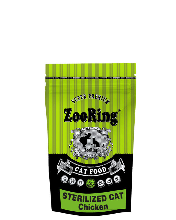ZooRing Cat Sterilized д/стерил кошек цыпленок 1,5 кг
